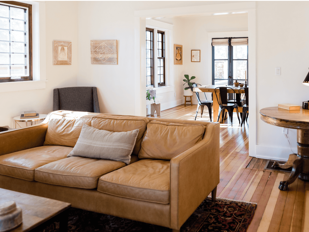 A living room.