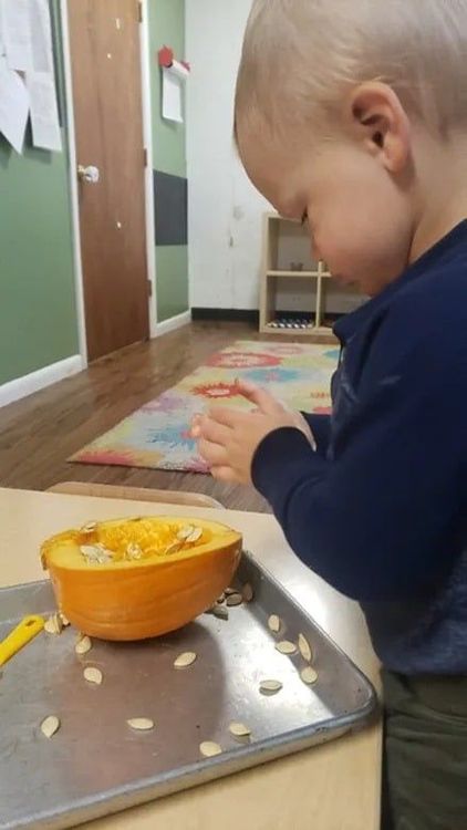 Child preparing food
